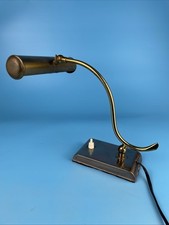 Schreibtisch/Klavier-Lampe Antik Messing Alterspatina  vintage