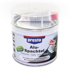 presto 2K Alu-Spachtel 600375 1000g inkl. 25g Härter Aluminium Stahl Holz Beton