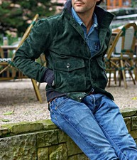 Herren Dunkelgrüne Wildleder