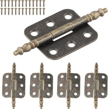 Set aus 4 Möbel Scharnieren, Antike Scharniere für Schranktüren und Möbel, Kla