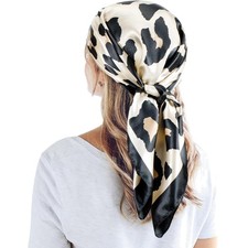 Stilvolles leopard seidentuch - stilvolles,