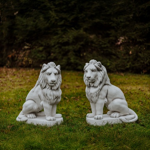 Löwe 2er set max steinfigur - 2er-set,