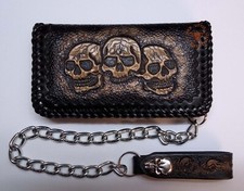 Biker Wallet Skull Dead Head