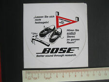 BOSE Better sound... Stereo im ganzen Raum Sticker Aufkleber Reklame Werbung