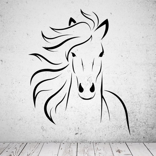 Wandtattoo pferd horse - wandtattoo,