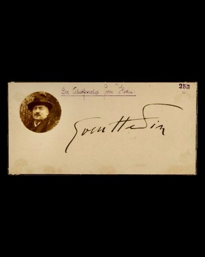Rare sven hedin autograph - rare,