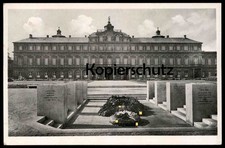 ALTE POSTKARTE RASTATT SCHLOSS FAVORIT 1943 KRÄNZE EHRENMAL Monument des Infante