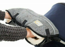 Fillikid Handmuff Lammfell, Handschuhe für Ihren Kinderwagen schwarz  **NEU**