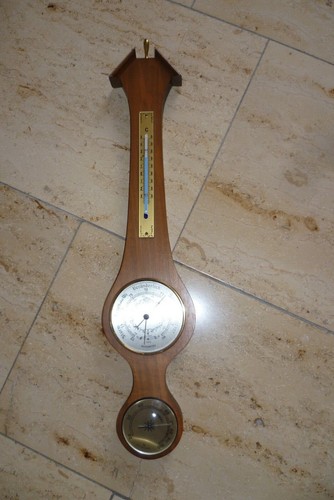 Wetterstation holz barometer - wetterstation,