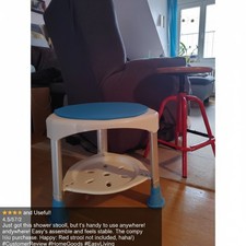 Duschhocker,Duschstuhl,Badestuhl,rollbar,senioren,Anti-Rutsch, höhenverstellbar