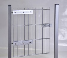 Doppelstabmattenzaun Tür-Torband Umbaubeschlag XL  Scharnier Beschlag Hänge Zaun