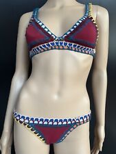 Kiini Bikini Set Multi Crochet Liv Triangle Top & Brief Bottom Gr. M
