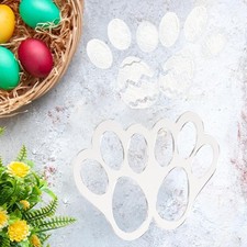 Osterhasen-Fußabdruck-Schablone, Eiersuche, Kaninchenspur-Vorlage für Rasen