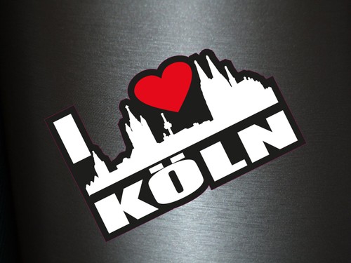 Aufkleber love köln - 1,