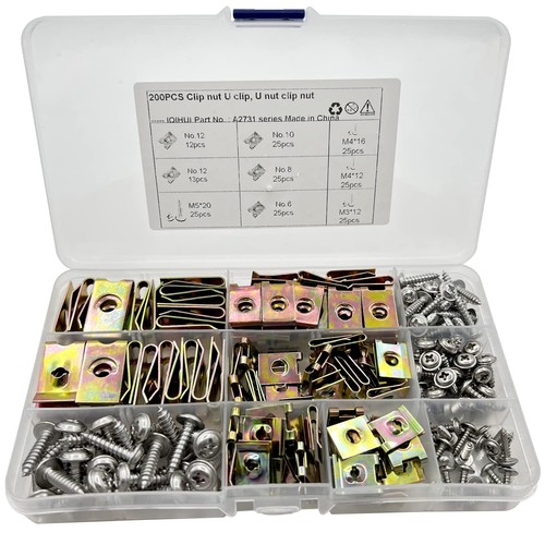 200pcs gewinde clip mutter - 200pcs, set