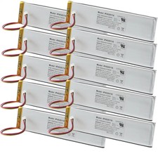 10x LiPo Polymer-Akku/Lithium-Batterie mit NTC, 3,6V/1650mAh 5,94Wh 118x29x4,3mm