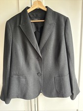 Windsor Damen Blazer aus Schurwolle in Gr 46 Anthrazit