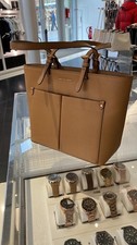 michael kors tasche jet set travel pocket deer braun gold