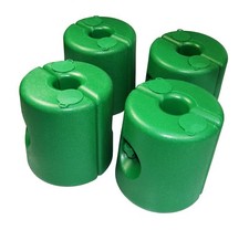 4 Standfüße "CARLO" GRÜN Pavillon Standfuß Partyzelt Gewicht Halterung Stützen 