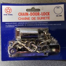 Türkette - Sicherung -Türriegel, Farbe Chrom Neu