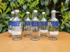 Absolut Vodka Flaschen leer, 6 Stück