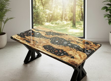 Harz Achat Fluss Tisch /