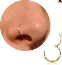 Nasenring Gold Silber dünn