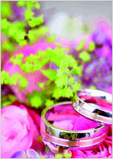 Briefpapier Hochzeit - DIN A4 - Papier für Einladungen - 20 Blatt - Motiv Nr. 05