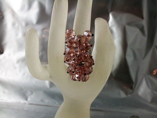Riesiger glasperlen ring - ring, 9