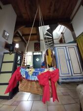 Babybettchen Hängewiege Weidenkorb Babykorb Hängekorb, Seilabhängung, 1980/90