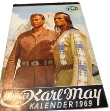 Winnetou+Old Shatterhand Karl May Rocki Kalender 1969 ORG u. Komplett