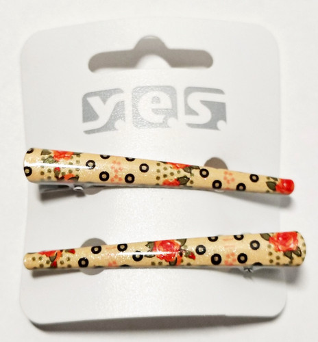 Schnabelspange rot rosen - 2x,