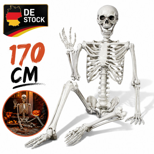 Skelett halloween lebensgroß - skelett,