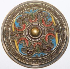 Colorierte Jugendstil Brosche