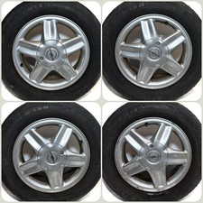 Opel Astra G Vectra B Original Alu-Felgen LK 5x110 ET49 Sommer-Reifen 195/65 R15