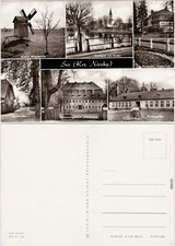 See Niesky Windmühle Teich Schule, Genesungsheim, Kindergarten, Dorfstraße 1973