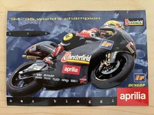 Sticker/Aufkleber -  Max Biaggi - Weltmeister 1994 & 1995 250 cc Aprilia
