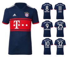 Trikot Kinder Adidas FC Bayern München 2017-2018 Away I FCB + Spielernummer