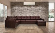 Echtleder Ecksofa U-FORM