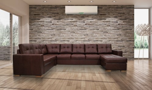 Echtleder ecksofa form - ecksofa, u-form