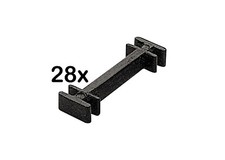 Gleisklammern schwarz 28