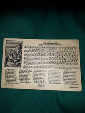 alte Postkarte - Liederkarte -
