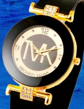 Damen Quarz Uhr?Damen Armbanduhr Schwarz Gold Strass Damen Schmuck Quarzuhr Neu