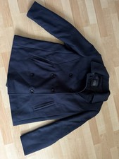 Persona By Marina Rinaldi Damen Jacke Mantel Kurzmantel Blau Schurwolle 38 40 M