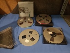 4x Philips Tonbandspulen, Alu, Metall, 18cm Ø - Kellerfund