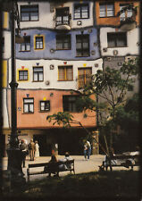 Alte Postkarte - Hundertwasserhaus Wien