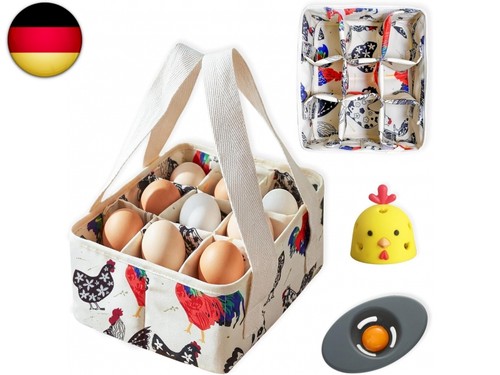Eier sammelkorb mit beuteln - 9,