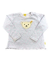 Steiff Light Gray Pink Heart