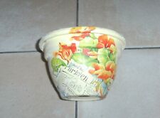 Blumentopf dekorativ, Tontopf mit Serviettentechnik bemalt,Handarbeit,Höhe 10 cm