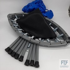 Relaxdays Trampolin faltbar, M Indoor, Fitness H x B x T: 22 x 95 x 95 cm, Maxim